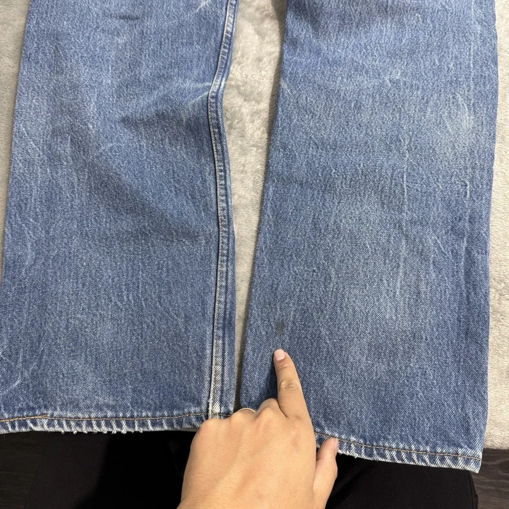 Vintage 90s Levi's 501xx Made‎ in Usa Light Blue Denim Jeans 38x34 (33x30) Retro